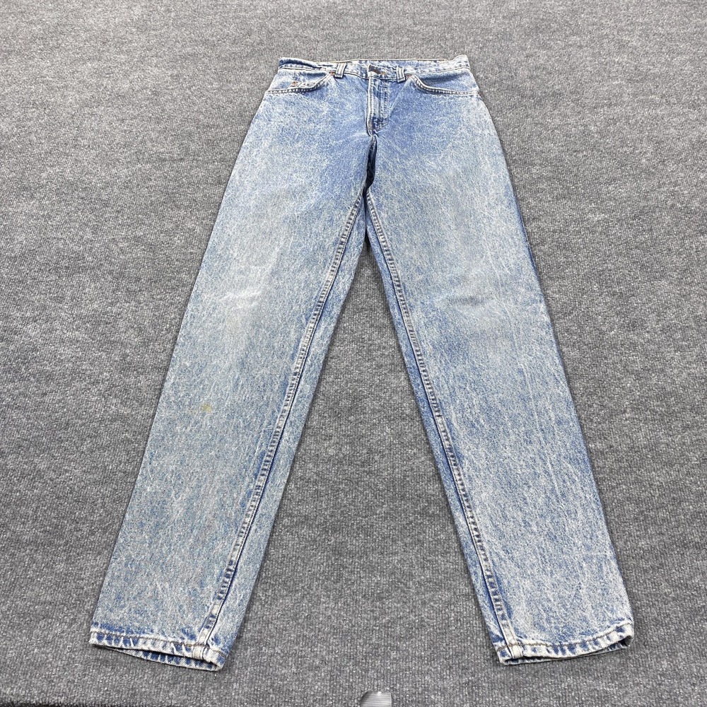 Vintage Levis 525 Jeans Mens 30x34‎ Blue Straight Acid Wash Orange Tab USA